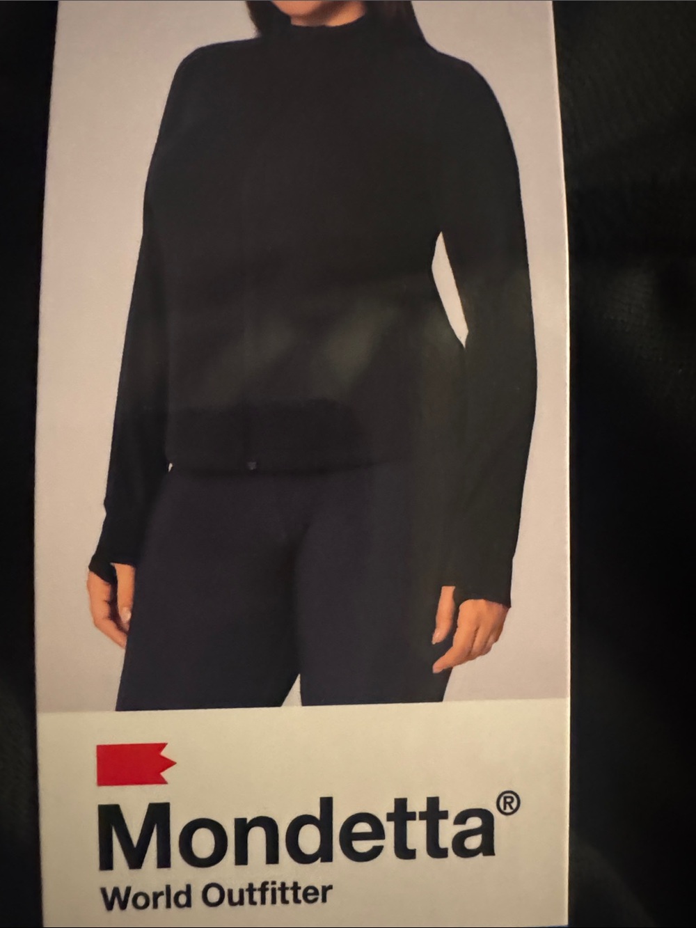 Mondetta Black active full zip Long-Sleeve jacket
